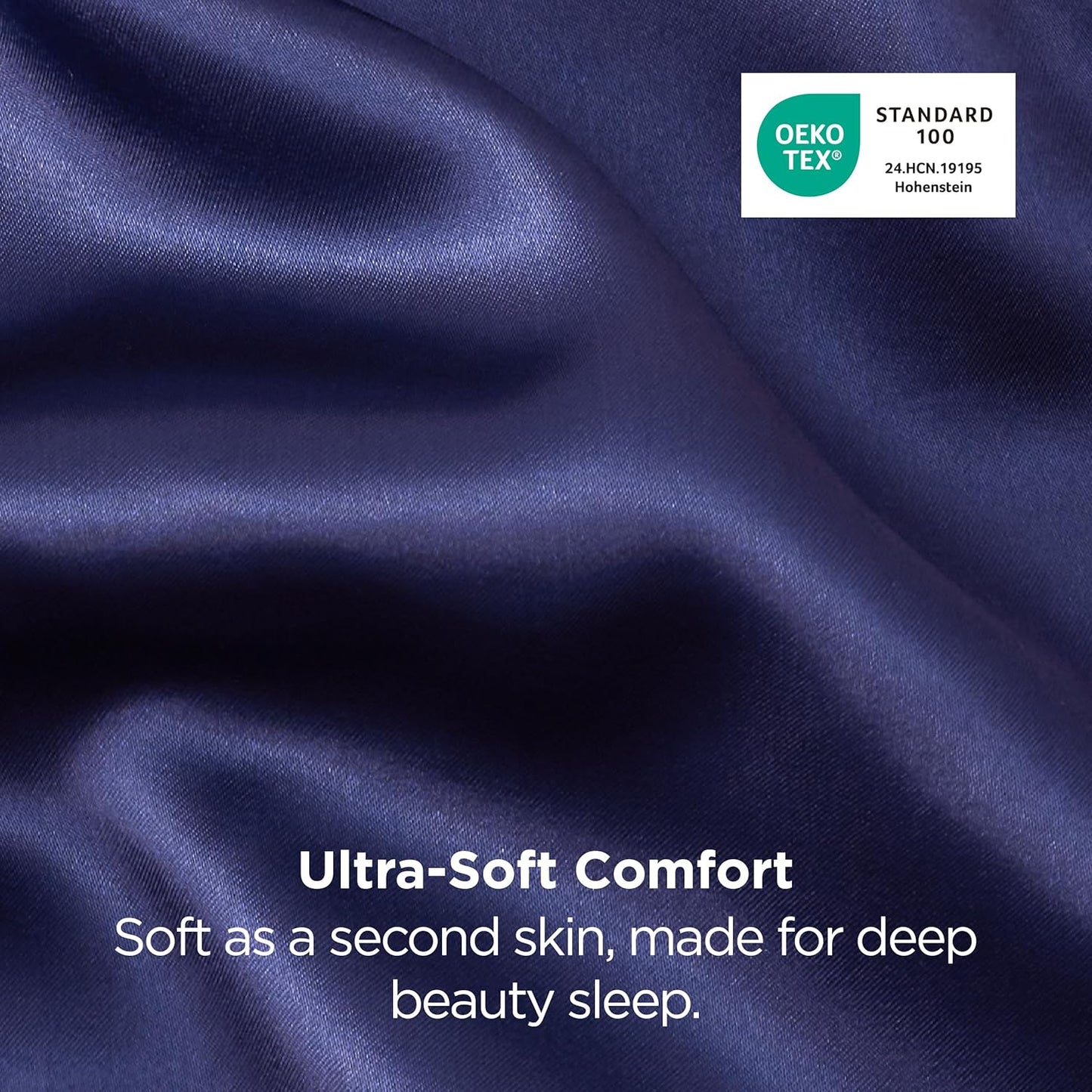 Bedsure Satin-Kissenbezug, Queen-Size, 2er-Pack, Seidenkissenbezügen ähnlich, seidige Kissenhüllen mit Hotelverschluss, Raumdeko, Valentinsgeschenke für Frauen und Männer, Grau, 50x75 cm