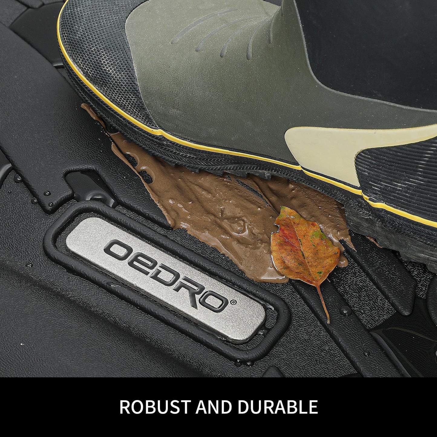 OEDRO Floor Mats Fit for Toyota Camry 2011-2007, Custom Fit Front & 2nd Row Floor Liner Set, TPE All Weather Protection Camry Car Mats, Black
