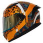 HAX Obsidian Full Face Dual Visor Adult Motorcycle Helmet for Motorbike Street Bike with Pinlock Ready DOT Approved Matte Black Gold L