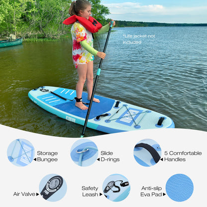Niphean（Ultra-Light） Inflatable Paddle Board with StabilTrac Fin and Durable SUP Accessories, 10' Stand Up Paddle Boards for Adults & Youth, Versatile Yoga Paddle Board, Gift Ideas
