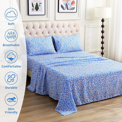 Mooreeke Leopard Cheetah Printed Full Bed Sheets Review