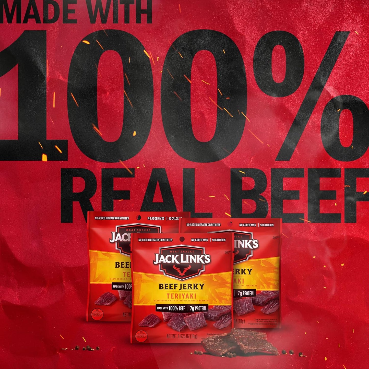 Jack Link's Teriyaki Beef Jerky Multipack - A Protein-Packed Snack for Busy Days