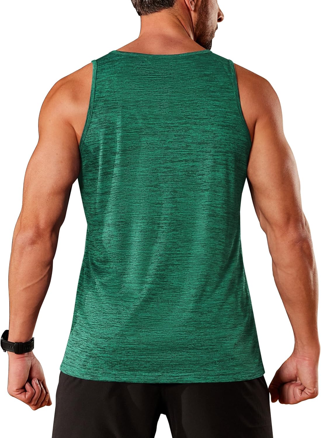 TACVASEN Herren Tanktops Schnelltrocknend Ärmelloses Workout Muskelshirt Sport Bodybuilding Fitness Performance T-Shirts
