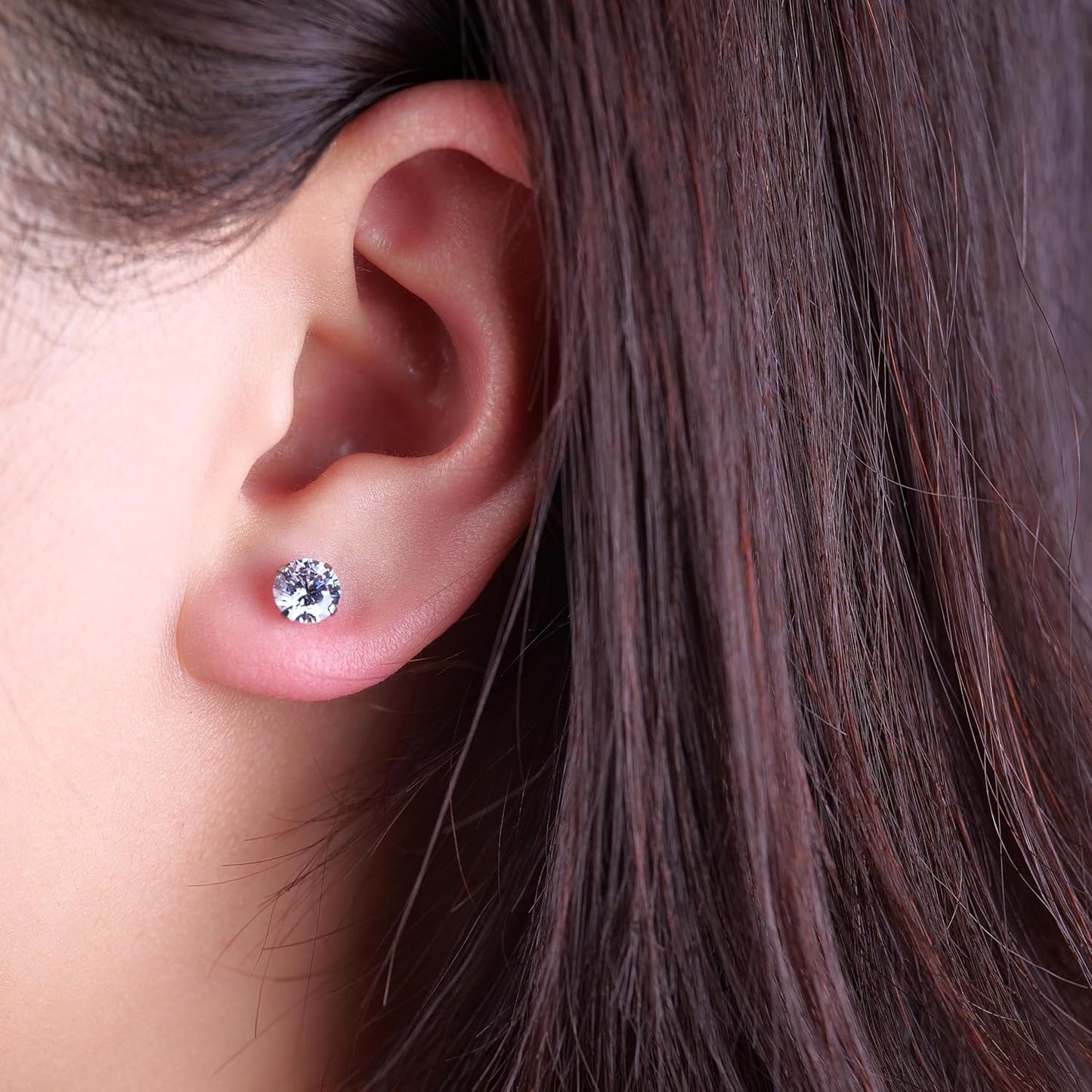 Limerenz Hypoallergene F136 Titan Schraub-Perlen-Ohrstecker (Flat Back Sleeper Earrings) Implantatqualität 20G Kleine Ohrstecker für empfindliche Ohren (5mm Perle)