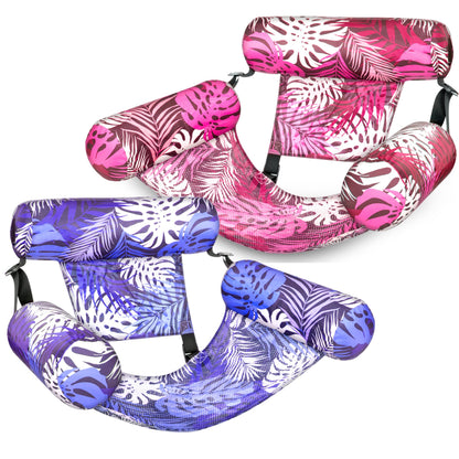 SLOOSH Inflatable Pool Floats Adult,2 Packs Floating Lounge Chairs,Blow up Pool Noodles for Adult Heavy Duty,Floating Chair for Party Summer Water Beach Lake Fun