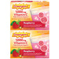Emergen-C 1000mg Vitamin C Powder, with Antioxidants, B Vitamins and Electrolytes, Vitamin C Supplements for Immune Support, Caffeine Free Drink Mix, Raspberry Flavor - 60 Count/2 Month Supply