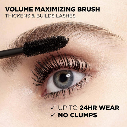 L'Oréal Paris Voluminous Original Mascara, Wimpern tuschen für Volumen und Trennung, nicht verklumpende Formel für weiche und geschmeidige Wimpern, Blackest Black 8,5ml