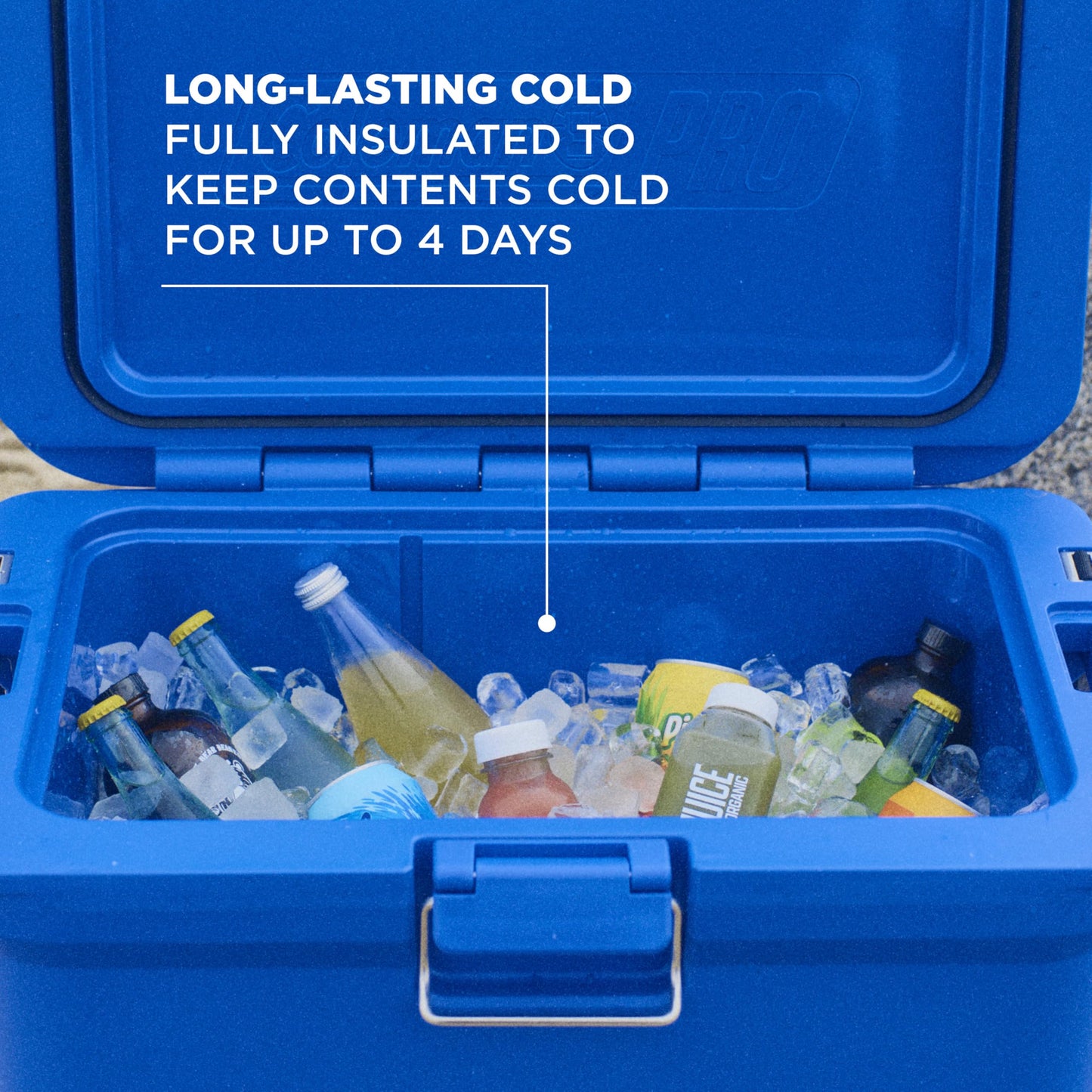 Coleman Pro Heavy-Duty 25qt Ultra-Light Premium Hard Cooler, Extra-Thick Insulation Keeps Ice up to 3 Days, 36-Can Capacity