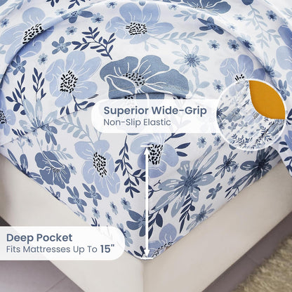 Mooreeke Floral King Sheets: Soft, Breathable, and Stylish Bedding