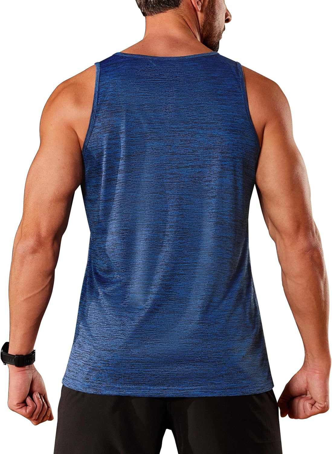TACVASEN Herren Tanktops Schnelltrocknend Ärmelloses Workout Muskelshirt Sport Bodybuilding Fitness Performance T-Shirts