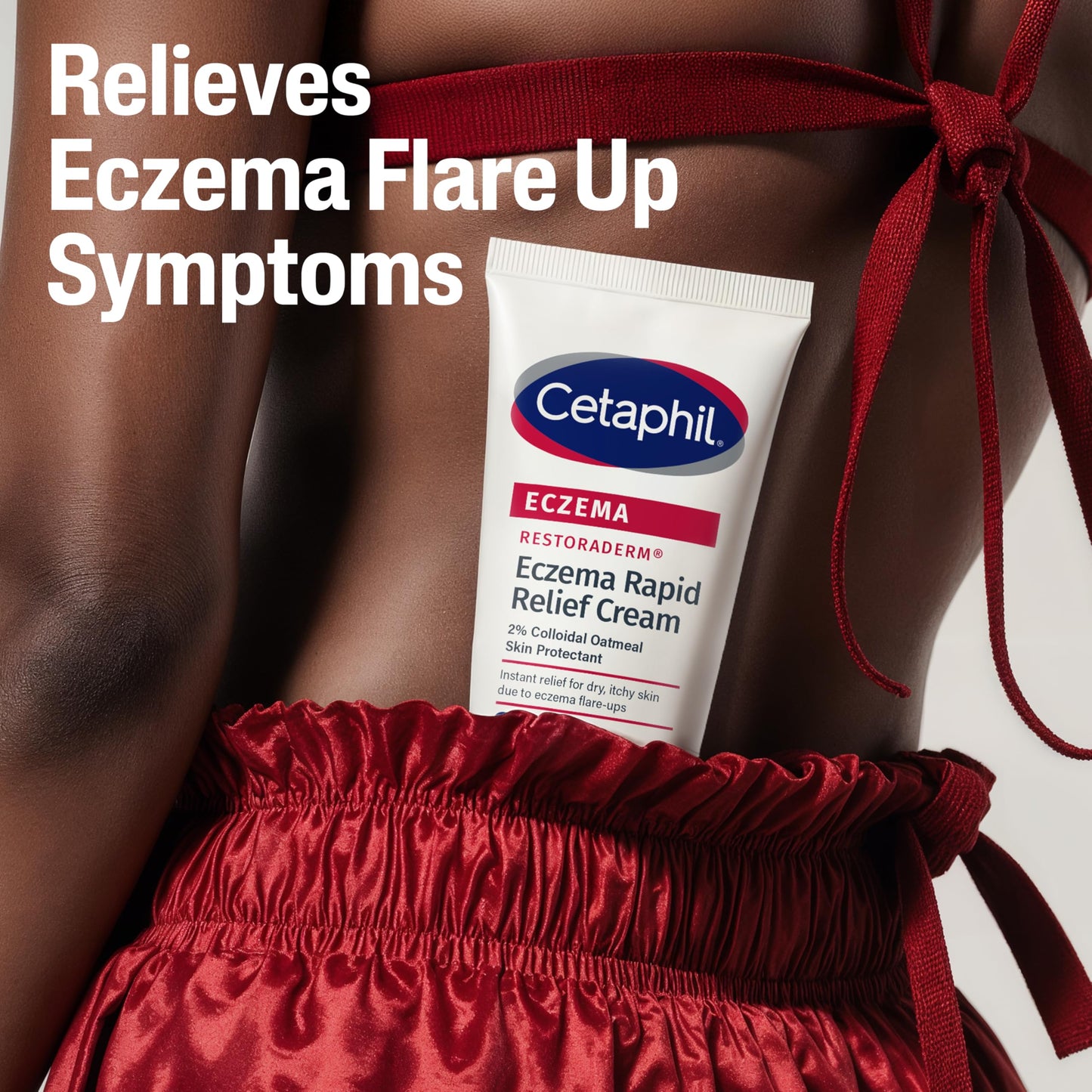 Cetaphil ECZEMA RESTORADERM FLARE-UP RELIEF CREAM, For Eczema Prone Skin, 8 oz, Barrier Repair, 48 Hour Hydration, 2% Skin Protectant Colloidal Oatmeal, Steroid Free (Pack of 12)