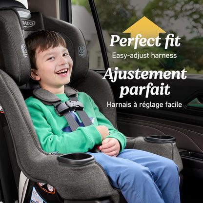 Graco Extend2Fit Kindersitz, 2-in-1 vorwärts- und rückwärtsgerichteter Babysitz, 1,8-30 kg (4-65 lb), Carter
