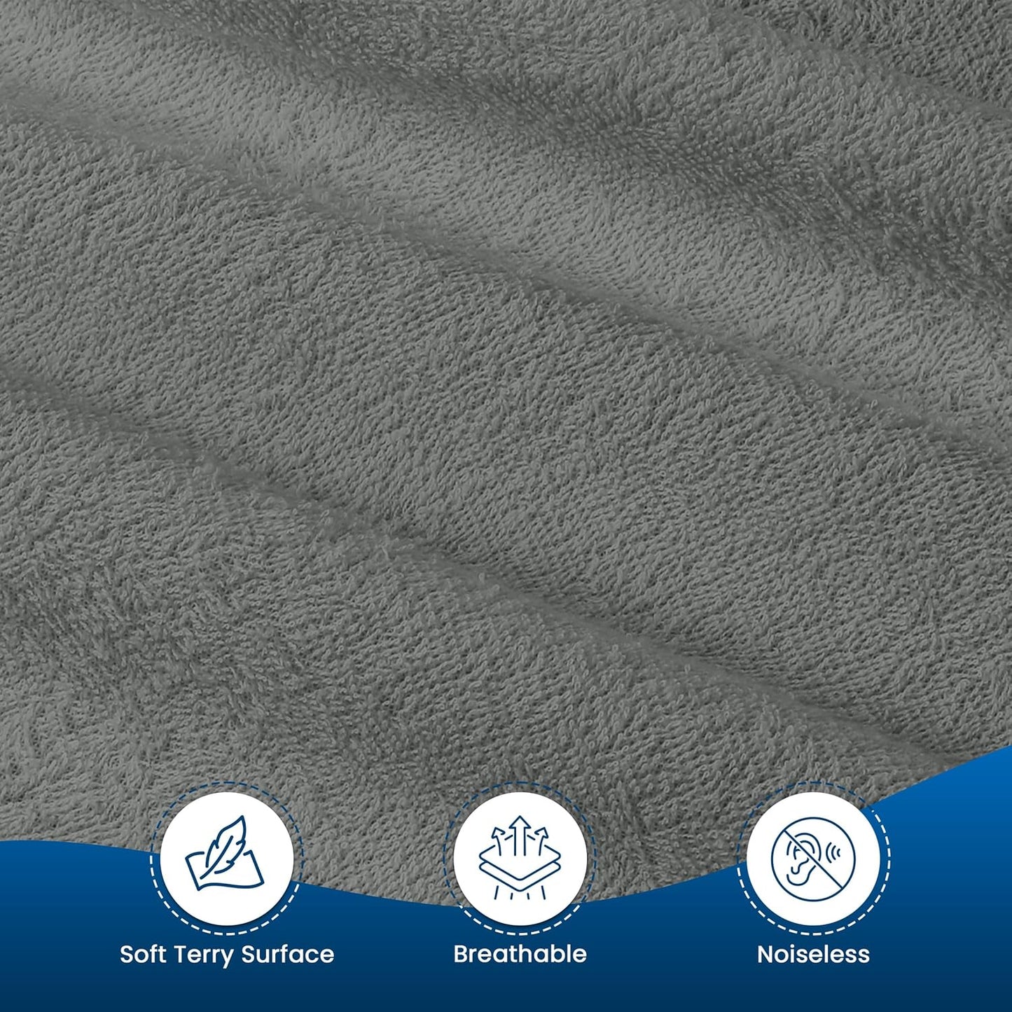 Utopia Bedding Wasserdichter Matratzenschoner für Doppelbetten/Full Size, Premium Frottee Matratzenbezug 200 g/m², Atmungsaktiv, Spannbetttuch-Stil mit dehnbaren Taschen (Weiß)