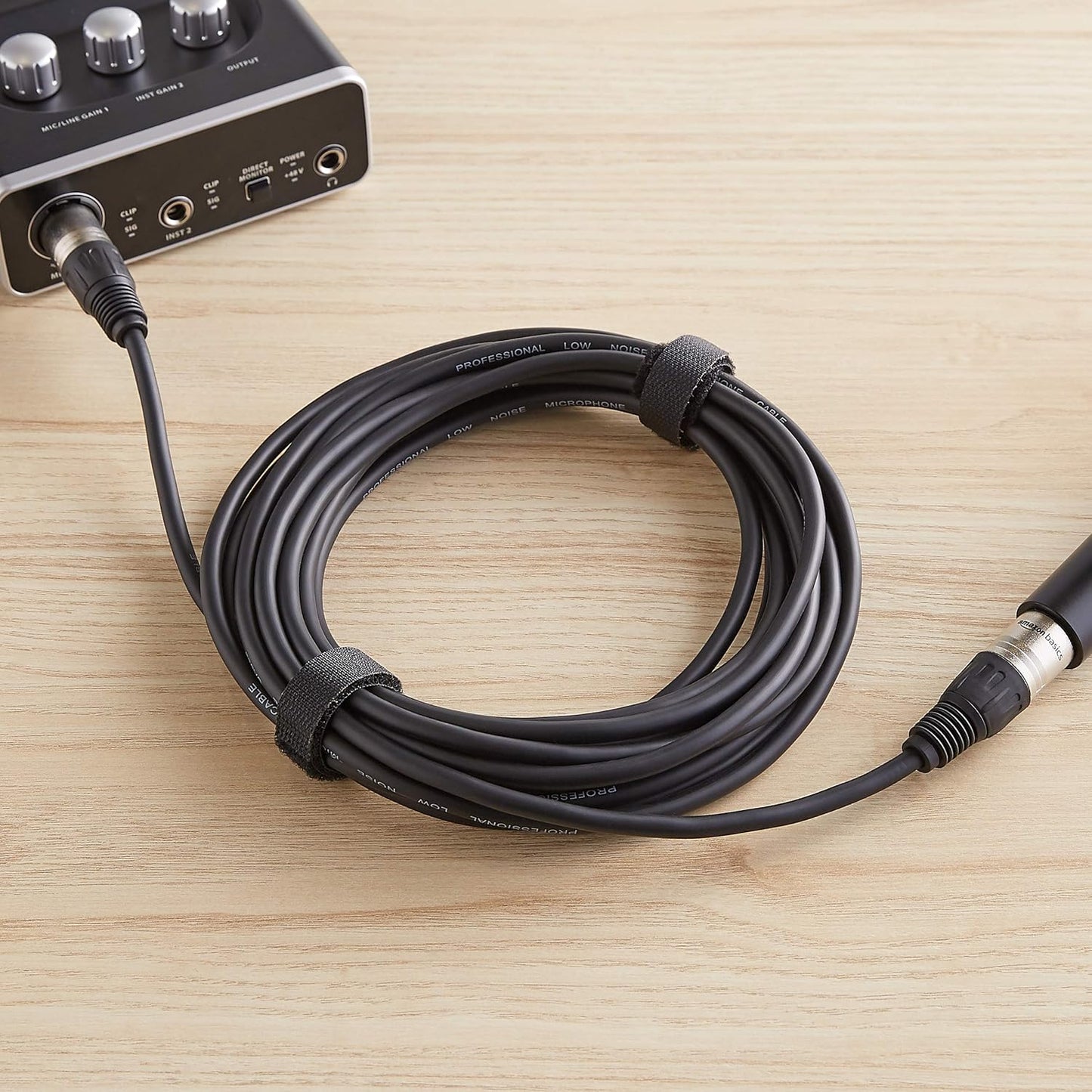Amazon Basics XLR-Mikrofonkabel für Tonstudio-Lautsprecher, PA-System, Vollkupferleiter, 3 m, Schwarz