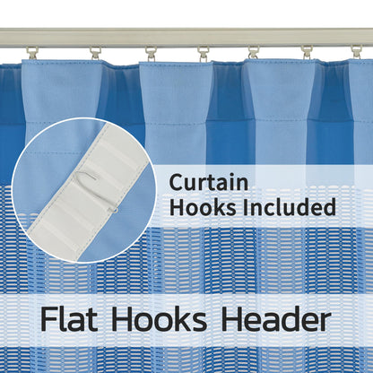 Inherent Flame Retardant Hospital Curtain Room Divider with Flat Hooks Cubicle Divider Privacy Medical Curtain for Hospital, Medical Clinic, Lab(1 Panel, 5x8FT,Grey)
