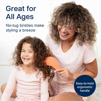 Crave Naturals Glide Thru Entwirrbürste für Erwachsene und Kinder. Entwirrbürste für natürliches, lockiges, glattes, nasses oder trockenes Haar. Haarbürsten für Frauen. Stylingbürste (Blau)