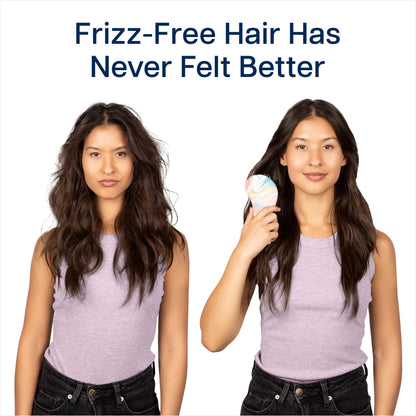 Crave Naturals Glide Thru Entwirrbürste für Erwachsene und Kinder. Entwirrbürste für natürliches, lockiges, glattes, nasses oder trockenes Haar. Haarbürsten für Frauen. Stylingbürste (Blau)