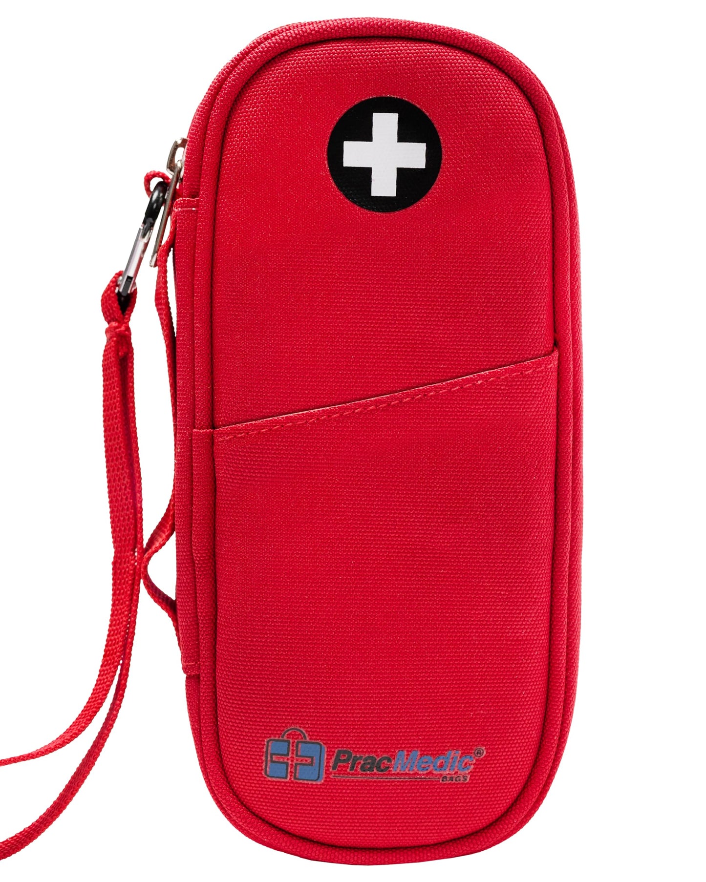 PracMedic Bags Epipen Carry Case– Insulated Epi Pens Carrying Case for Epipens, Auvi-Q, Inhaler, Allergy Medication & Diabetes Supply– Durable Emergency Medical Pouch for Travel (Red)