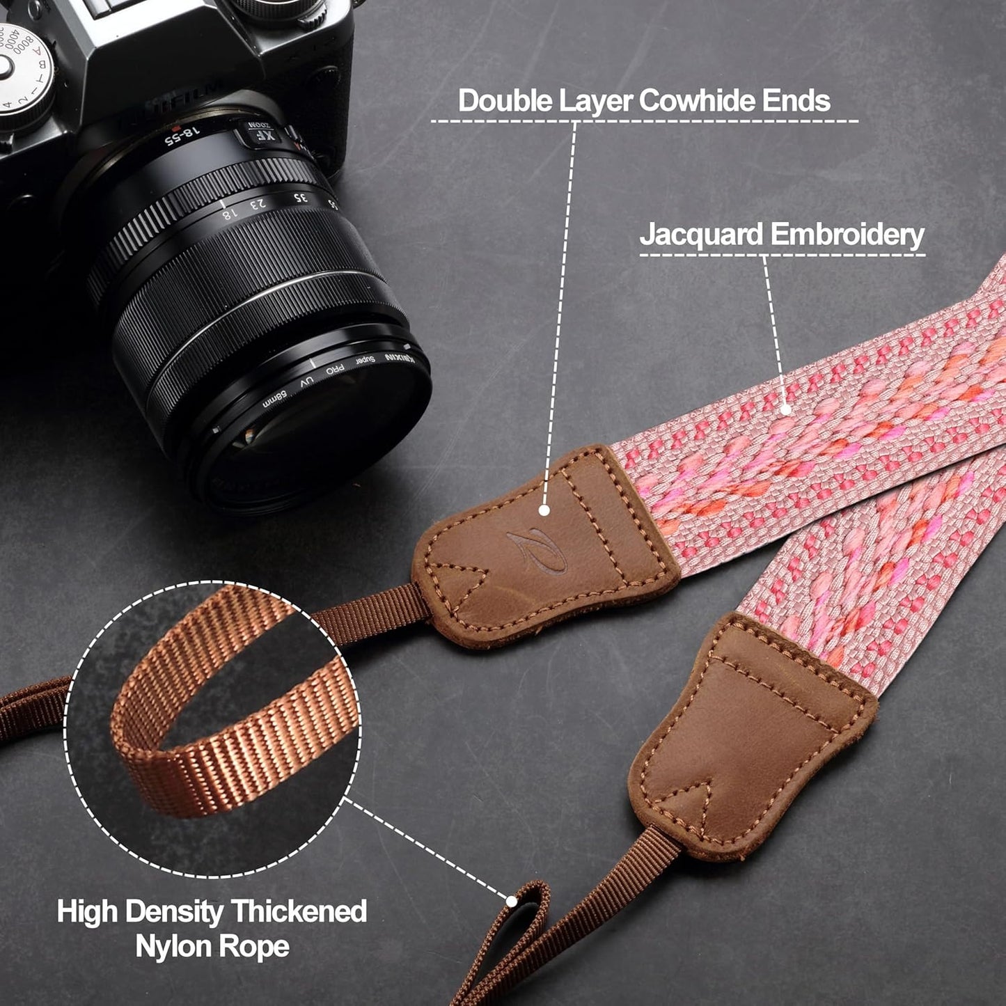 Padwa Lifestyle Speed Pink Camera Strap - A Perfect Blend of Style and Functionality