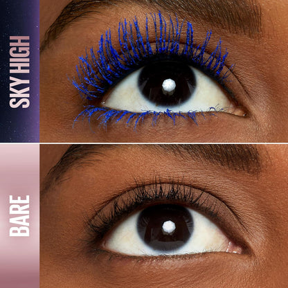 Maybelline New York Lash Sensational Sky High Washable Wimperntusche, Volumen, Länge, Definition, Schwung, Verdichtung, aufbaubare Formel, Very Black, 7.2 ml