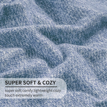 Cozy Up with the BOURINA Faux Cashmere Fringe Throw Blanket