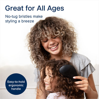 Crave Naturals Glide Thru Entwirrbürste für Erwachsene und Kinder. Entwirrbürste für natürliches, lockiges, glattes, nasses oder trockenes Haar. Haarbürsten für Frauen. Stylingbürste (Blau)