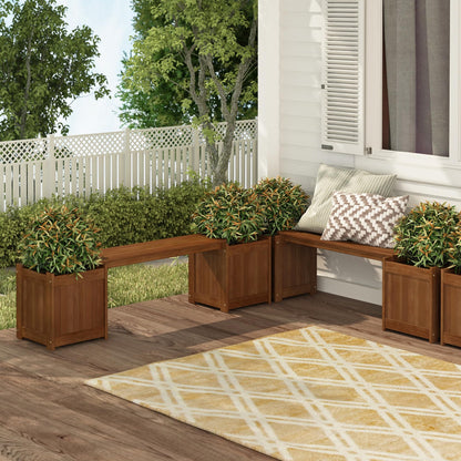 Furinno FG17478 Tioman Outdoor Patio Furniture Hardwood Potting Bench, Natural