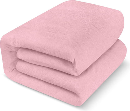 Utopia Bedding Wasserdichter Matratzenschoner für Doppelbetten/Full Size, Premium Frottee Matratzenbezug 200 g/m², Atmungsaktiv, Spannbetttuch-Stil mit dehnbaren Taschen (Weiß)