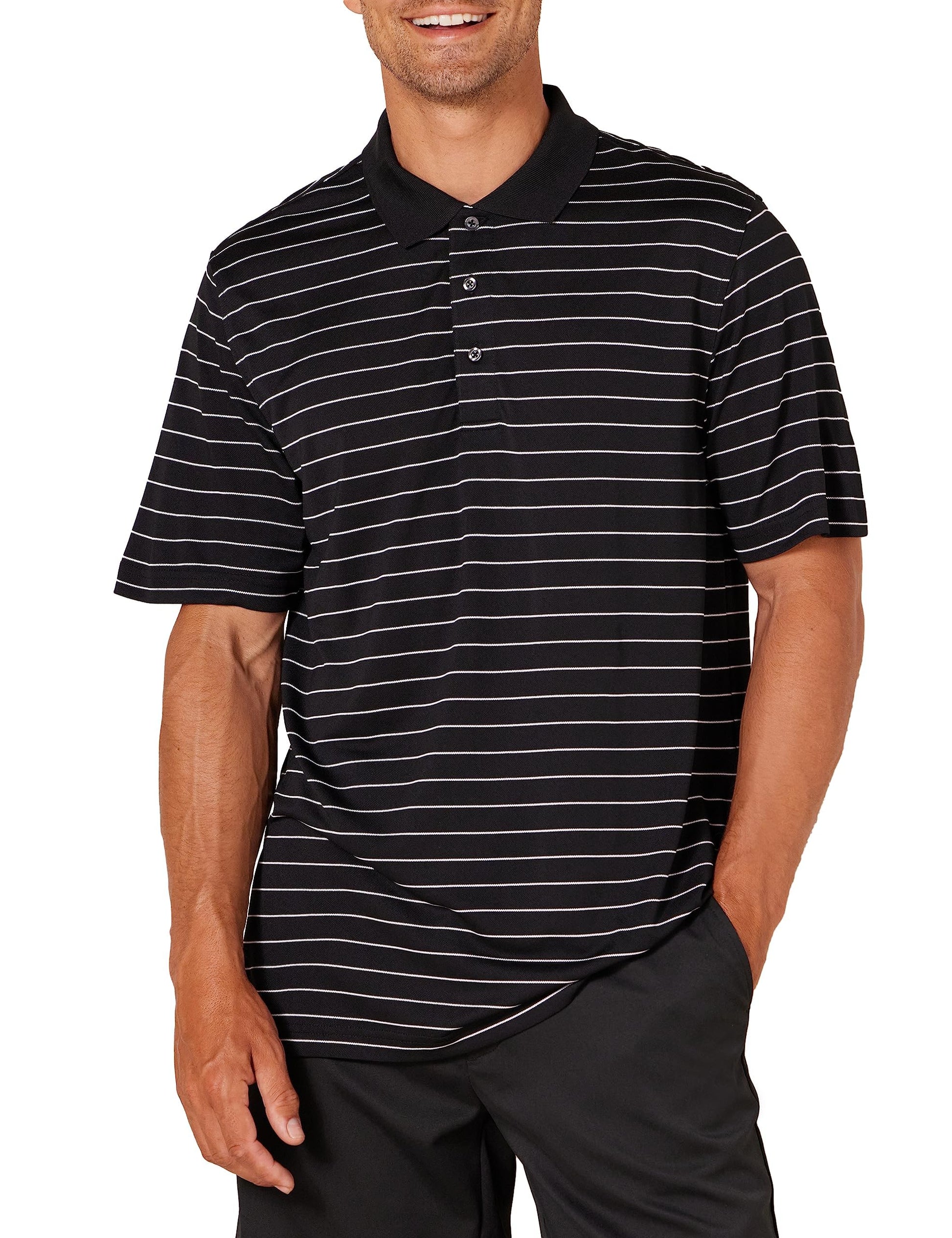 Amazon Essentials Mens Regular-Fit Quick-Dry Golf Polo Shirt (Available in Big & Tall)