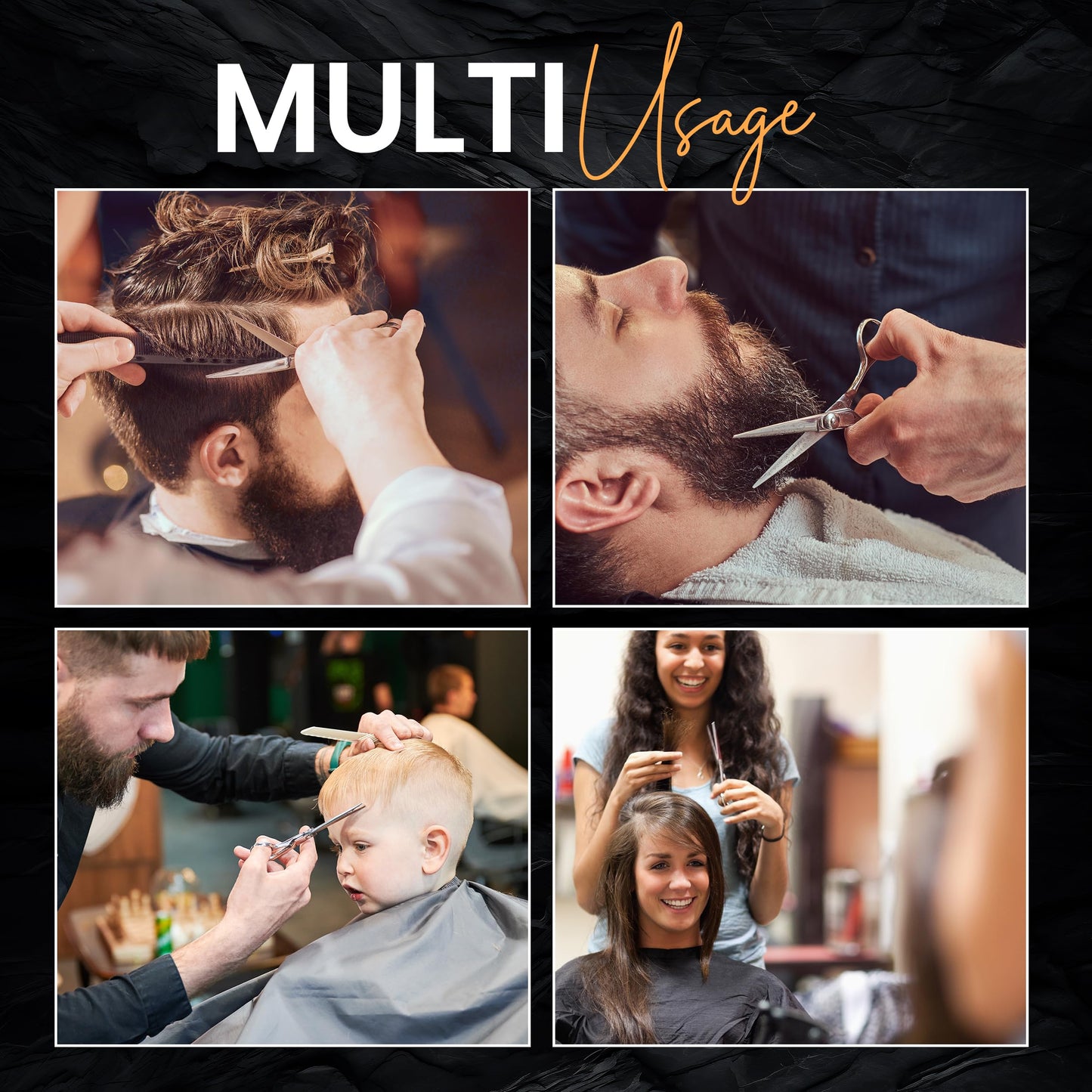 Utopia Care Haarschneide- und professionelle Friseurschere 6,5 Zoll, Premium Edelstahl Schere mit glattem Rasiermesser und scharfen Klingen für Salons, Männer, Frauen und Kinder, Silber