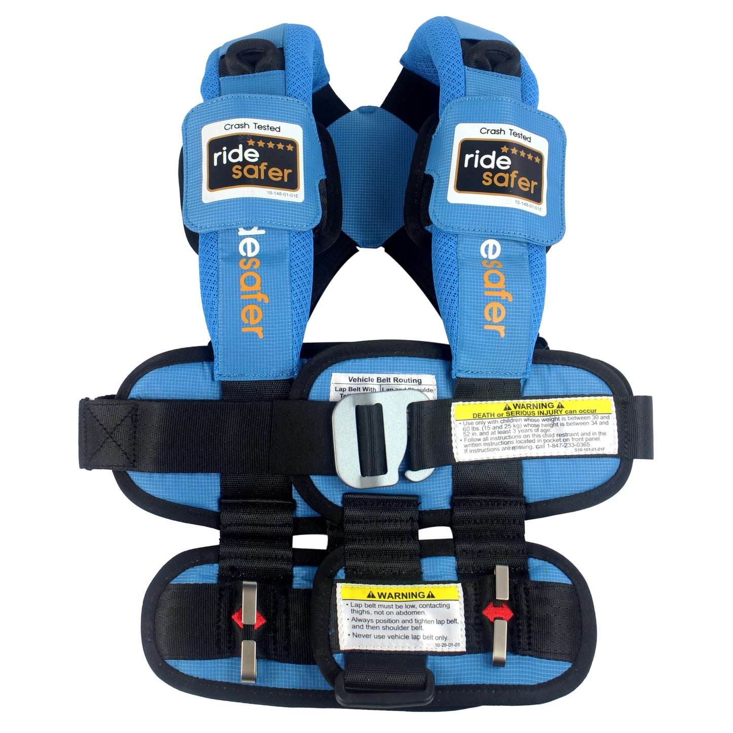 RideSafer Gen 5 - Extra Small (XS) Pink, Lightweight, Compact, Portable Car Seat, 2+ Years; 26.5–40 lb - Perfect for Travel and Everyday Child Safety