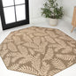 JONATHAN Y Palm Frond Indoor Outdoor Runner Rug 2X10 Orange/Cream, Nevis for Backyard, Patio, Porch, Easy-Cleaning, High Traffic, Pet-Friendly, Non-Shedding (SMB119E-210)