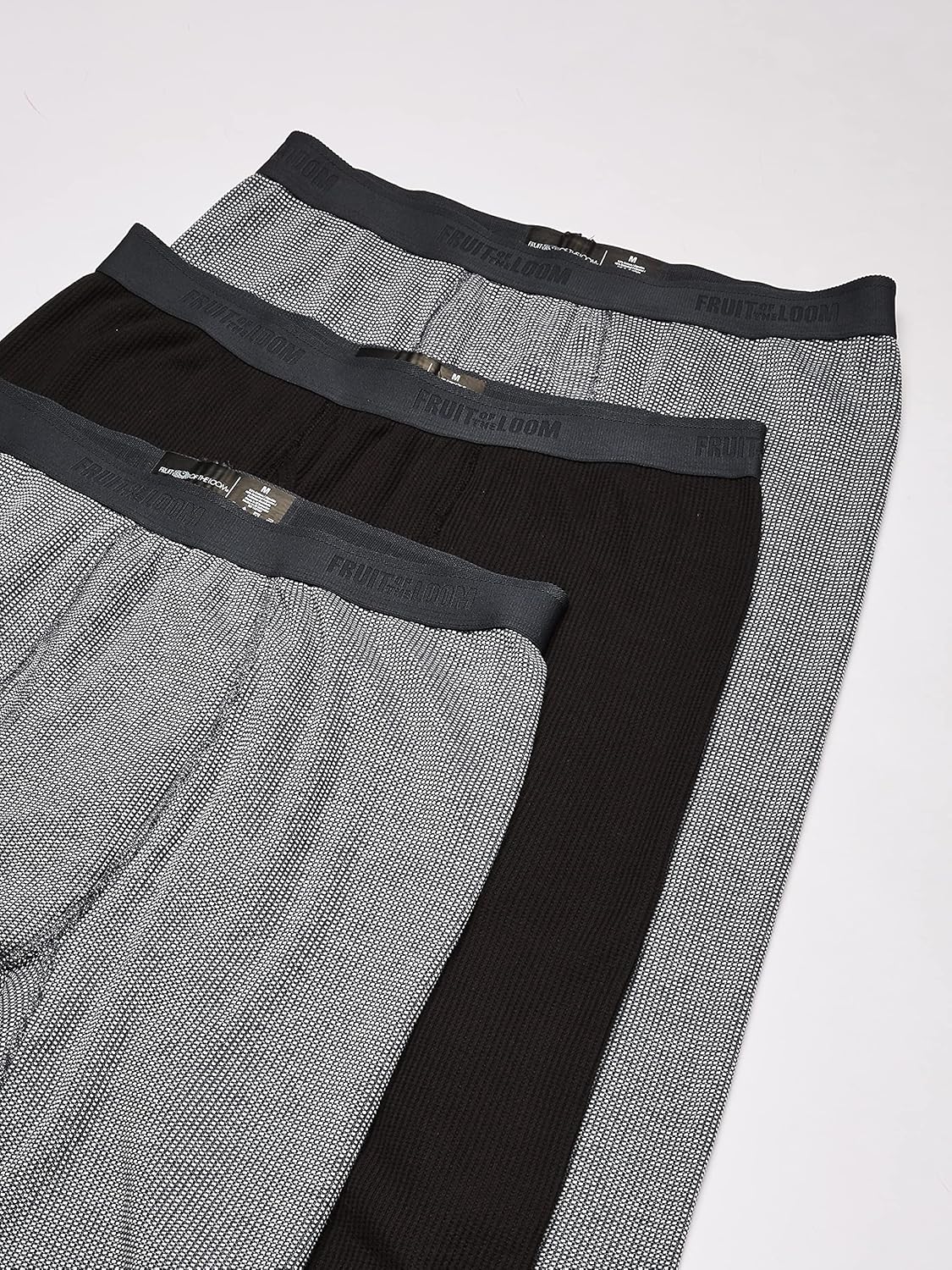 Fruit of the Loom Herren Premium Waffel-Thermo-Unterwäsche lange Unterhose aus recyceltem Material (1er-, 2er-, 3er- und 4er-Pack)
