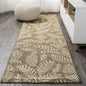 JONATHAN Y Palm Frond Indoor Outdoor Runner Rug 2X10 Orange/Cream, Nevis for Backyard, Patio, Porch, Easy-Cleaning, High Traffic, Pet-Friendly, Non-Shedding (SMB119E-210)