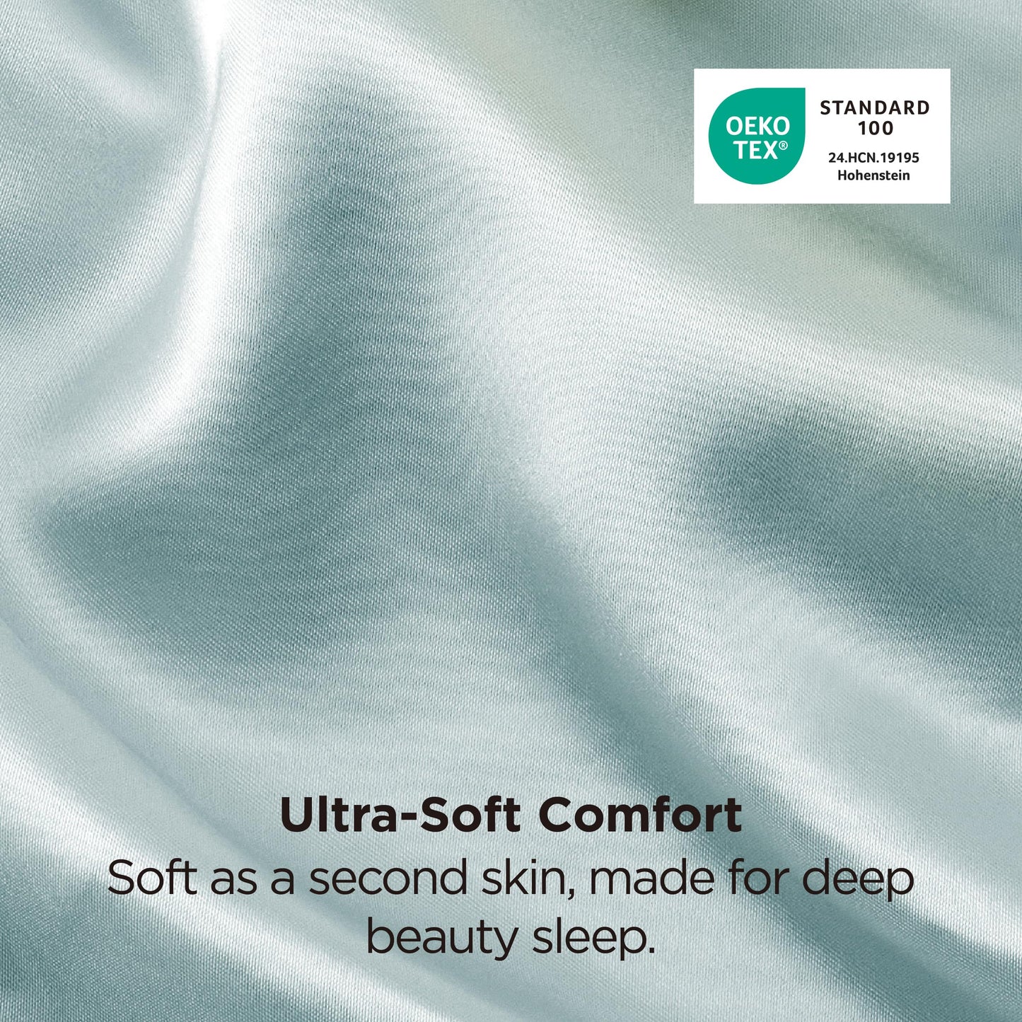 Bedsure Satin Pillow Case Queen Size 2 Pack, Similar to Silk Pillow Cases, Silky Pillowcase Covers for Hair and Skin with Envelope Closure, Gifts for Women Men, Grey, 20x30 Inches