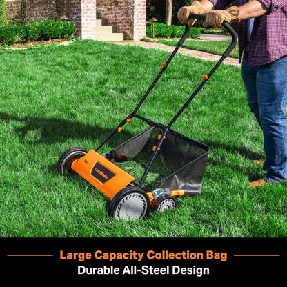 LawnMaster LMRM1602 Push Reel Lawn Mower 16-Inch 5-Blade