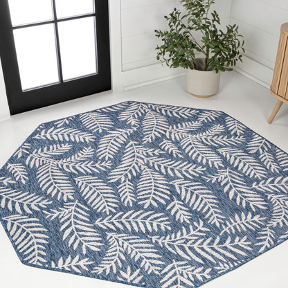JONATHAN Y Palm Frond Indoor Outdoor Runner Rug 2X10 Orange/Cream, Nevis for Backyard, Patio, Porch, Easy-Cleaning, High Traffic, Pet-Friendly, Non-Shedding (SMB119E-210)