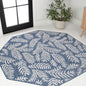 JONATHAN Y Palm Frond Indoor Outdoor Runner Rug 2X10 Orange/Cream, Nevis for Backyard, Patio, Porch, Easy-Cleaning, High Traffic, Pet-Friendly, Non-Shedding (SMB119E-210)