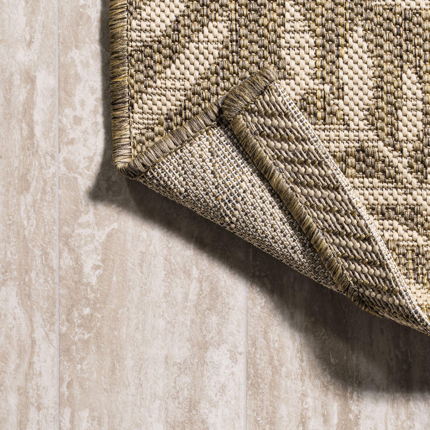 JONATHAN Y Palm Frond Indoor Outdoor Runner Rug 2X10 Orange/Cream, Nevis for Backyard, Patio, Porch, Easy-Cleaning, High Traffic, Pet-Friendly, Non-Shedding (SMB119E-210)