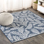 JONATHAN Y Palm Frond Indoor Outdoor Runner Rug 2X10 Orange/Cream, Nevis for Backyard, Patio, Porch, Easy-Cleaning, High Traffic, Pet-Friendly, Non-Shedding (SMB119E-210)