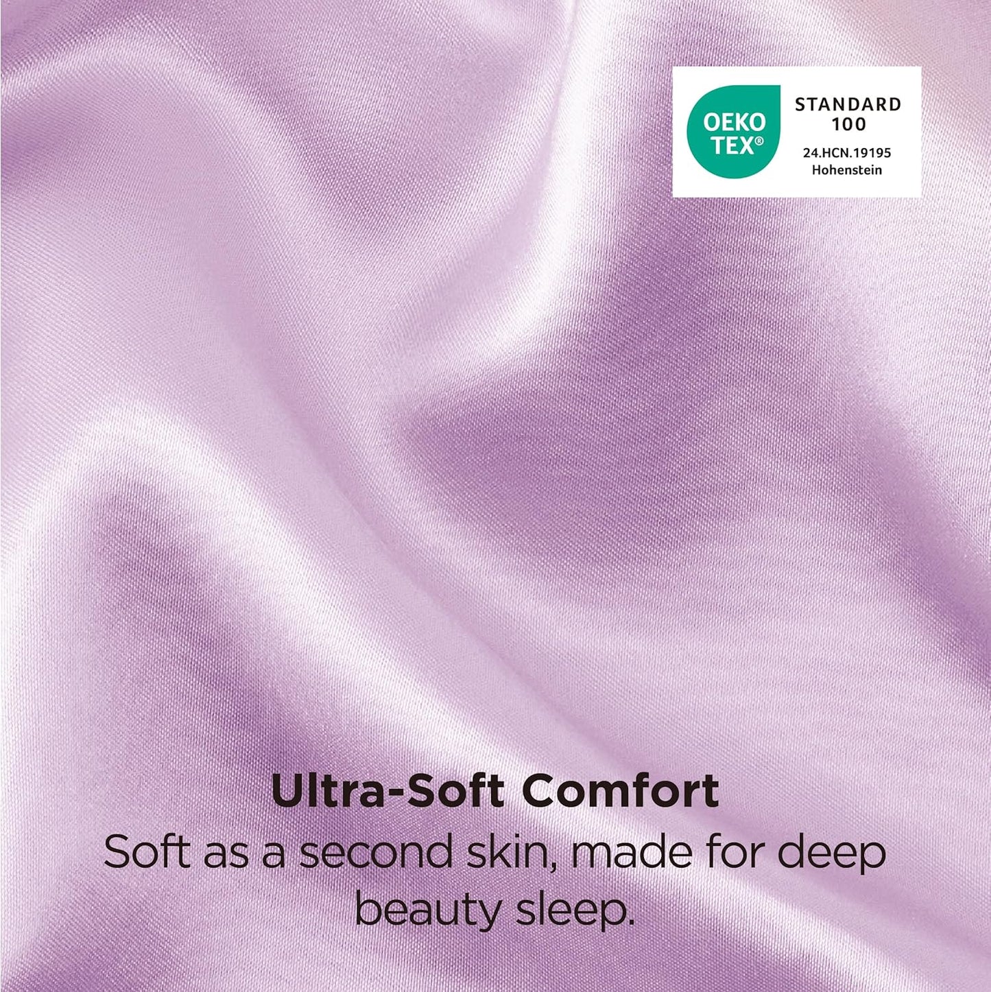Bedsure Satin-Kissenbezug, Queen-Size, 2er-Pack, Seidenkissenbezügen ähnlich, seidige Kissenhüllen mit Hotelverschluss, Raumdeko, Valentinsgeschenke für Frauen und Männer, Grau, 50x75 cm