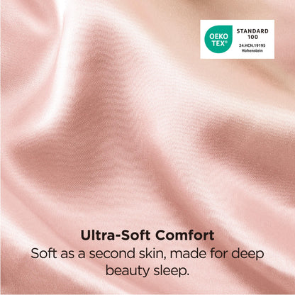 Bedsure Satin Pillow Case Queen Size 2 Pack, Similar to Silk Pillow Cases, Silky Pillowcase Covers for Hair and Skin with Envelope Closure, Gifts for Women Men, Grey, 20x30 Inches