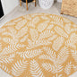 JONATHAN Y Palm Frond Indoor Outdoor Runner Rug 2X10 Orange/Cream, Nevis for Backyard, Patio, Porch, Easy-Cleaning, High Traffic, Pet-Friendly, Non-Shedding (SMB119E-210)