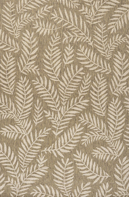 JONATHAN Y Palm Frond Indoor Outdoor Runner Rug 2X10 Orange/Cream, Nevis for Backyard, Patio, Porch, Easy-Cleaning, High Traffic, Pet-Friendly, Non-Shedding (SMB119E-210)