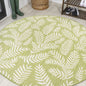 JONATHAN Y Palm Frond Indoor Outdoor Runner Rug 2X10 Orange/Cream, Nevis for Backyard, Patio, Porch, Easy-Cleaning, High Traffic, Pet-Friendly, Non-Shedding (SMB119E-210)