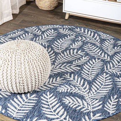 JONATHAN Y Palm Frond Indoor Outdoor Runner Rug 2X10 Orange/Cream, Nevis for Backyard, Patio, Porch, Easy-Cleaning, High Traffic, Pet-Friendly, Non-Shedding (SMB119E-210)