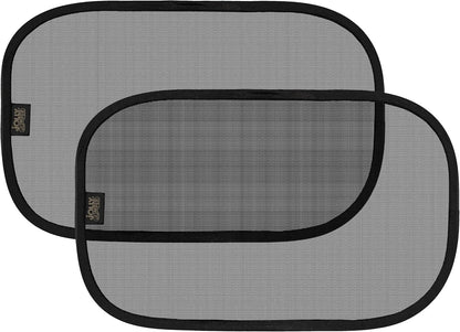 Jolly Jumper Sun Cling - 2-Pack Non-Adhesive Car Window Sun Shades for Baby - Mesh Shade for Side Windows - Reusable Protection for Travel