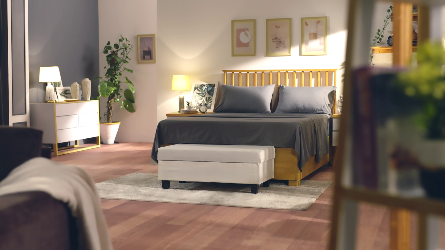 Utopia Bedding Queen Bed Sheet Set - 4 Piece Bedding - Soft Brushed Microfiber Fabric - Shrinkage & Fade Resistant - Easy Care (Grey)