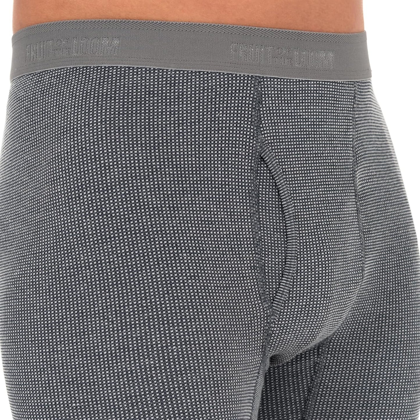Fruit of the Loom Herren Premium Waffel-Thermo-Unterwäsche lange Unterhose aus recyceltem Material (1er-, 2er-, 3er- und 4er-Pack)