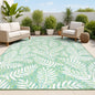 JONATHAN Y Palm Frond Indoor Outdoor Runner Rug 2X10 Orange/Cream, Nevis for Backyard, Patio, Porch, Easy-Cleaning, High Traffic, Pet-Friendly, Non-Shedding (SMB119E-210)